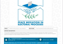PEACE MEDIATION IN ELECTORAL PROCESSES COPYRIGHT